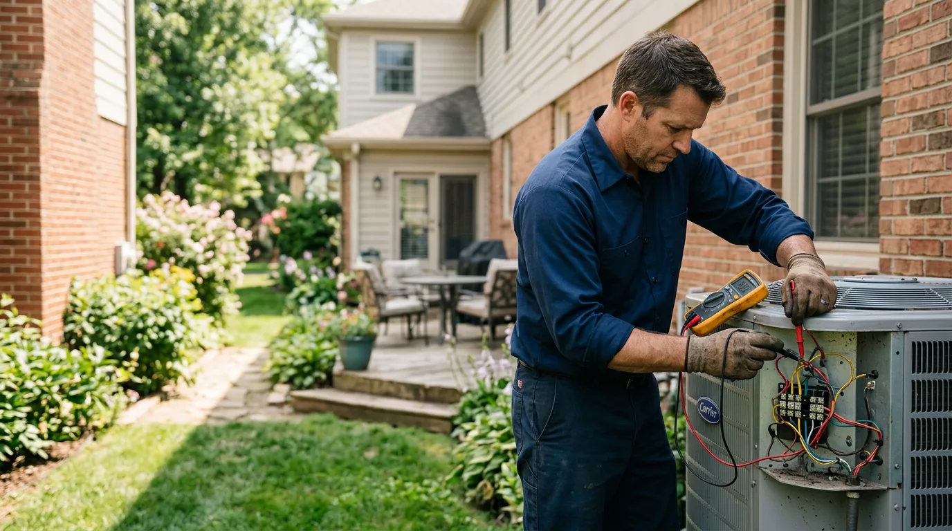 HVAC technician working near Franklin, KS